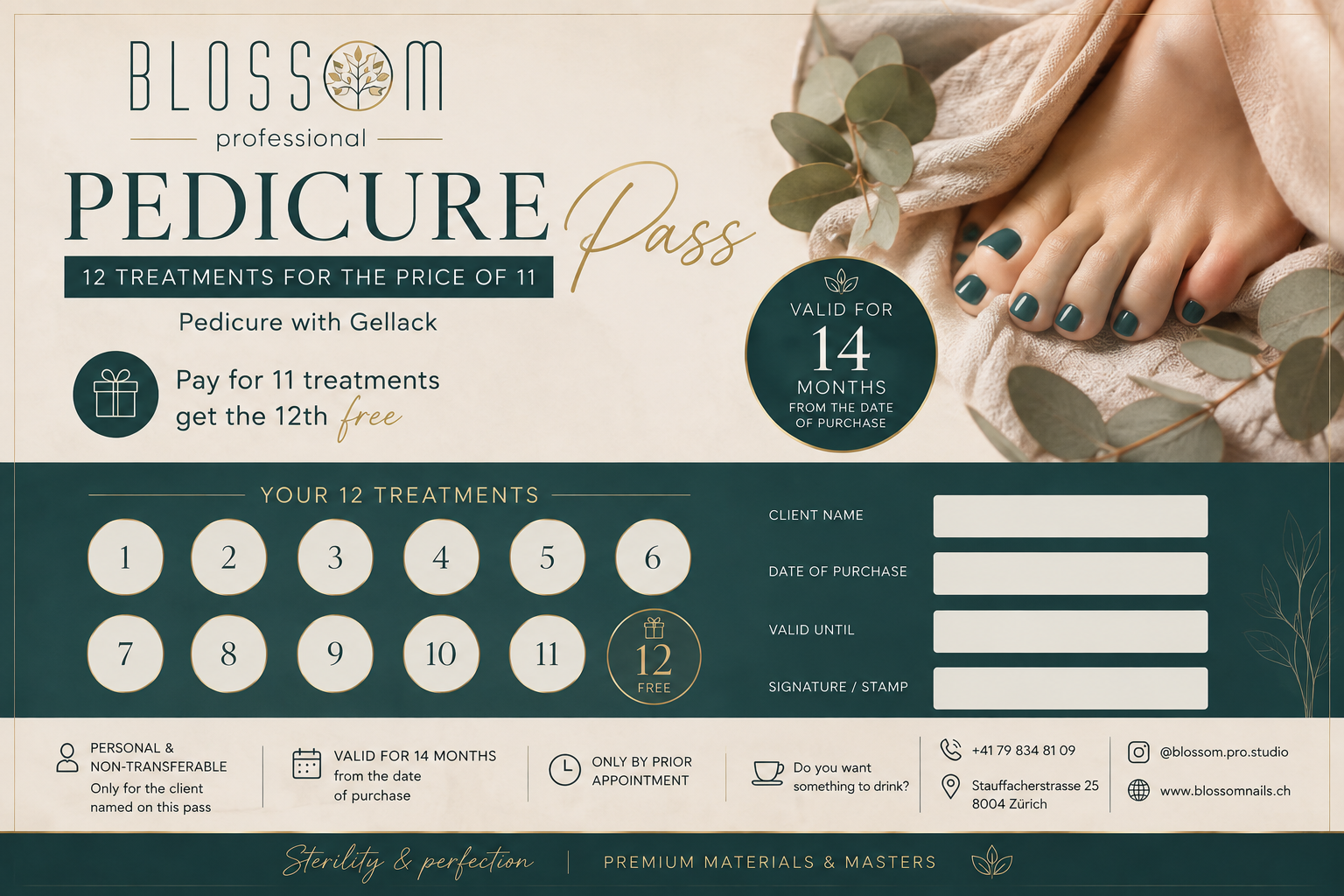 PEDICURE PASS — GEL POLISH