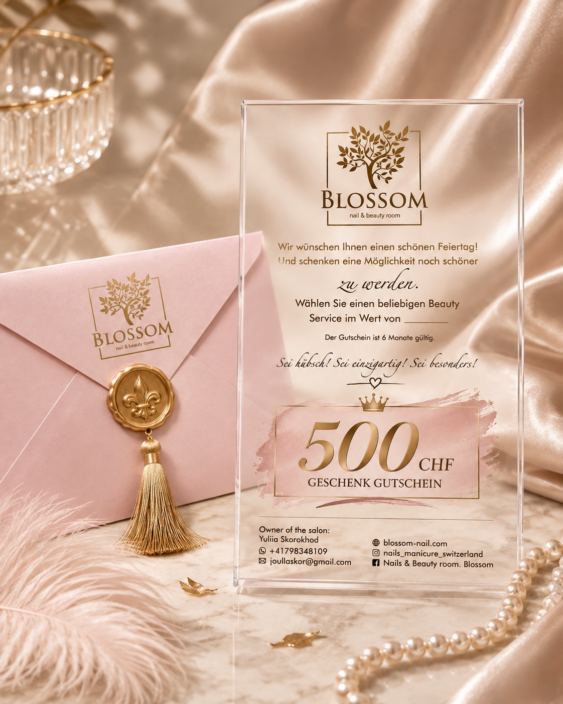 BLOSSOM PROFESSIONAL GIFT CARD — 500 CHF