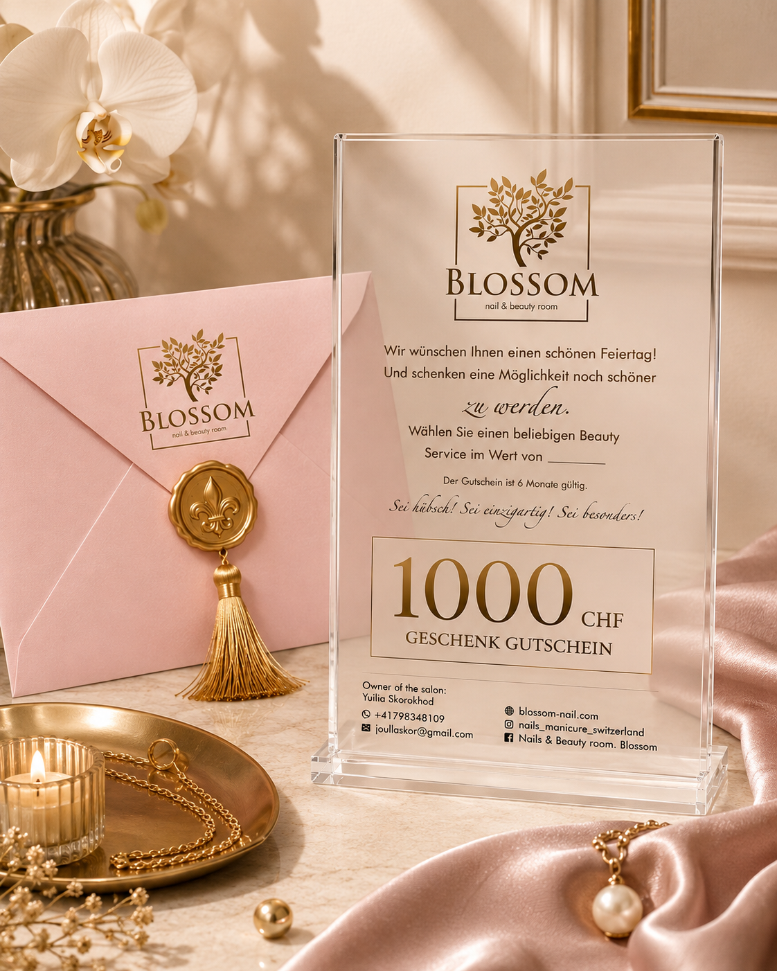 BLOSSOM PROFESSIONAL GIFT CARD — 1,000 CHF