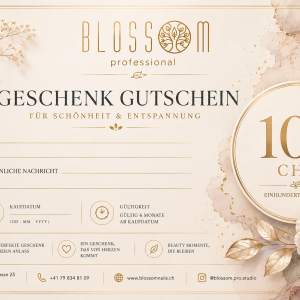 BLOSSOM PRO STUDIO GIFT CERTIFICATE — 100 CHF